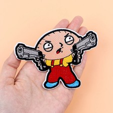 Cartoon Boy Iron On Patch Clothes Patch For Clothing Funny Embroidered Patch Gar