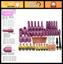 TIG Welding Torch Kit - 67pcs Jumbo Gas Lens, Collet Body, Ceramic Nozzles, Asso