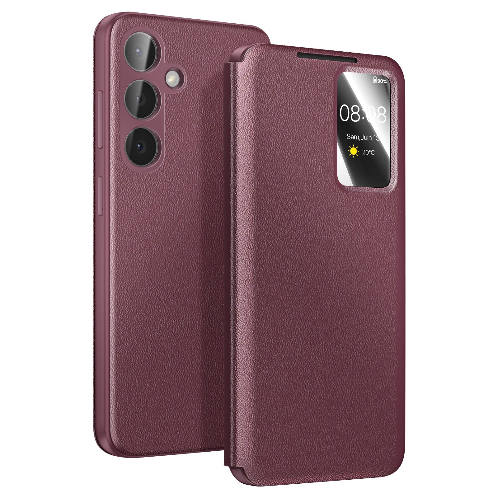Coque Folio Grainée Galaxy S26 Plus l'étui à rabat idéal pour vos journées de travail actives