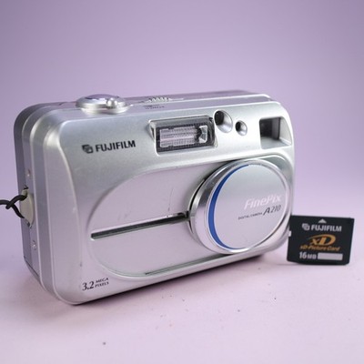 Fujifilm Digital Camera FinePix A210 3.2MP Silver Tested With xD Card