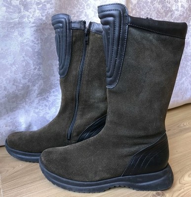 RARE Boots Leather Size 4 1/2 shoes shoe Woman Girl ECCO