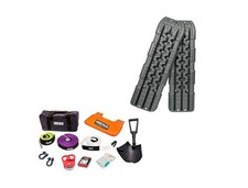 Kings Recovery Tracks 1100mm Sand and Mud+ Complete Recovery Kit - 11-piece