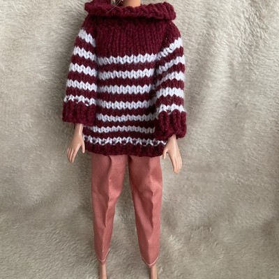 HOSE UND PULLOVER - PASSEND FÜR PUPPE BARBIE GRÖSSE PORTOFREI #4331
