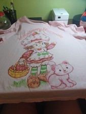 Strawberry Shortcake Double Sided Hybrid Pink Shortsleeve Tshirt Sz L