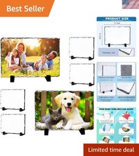 Durable Slate Sublimation Photo Frames - 7.7 x 5.7 inches for Creative Gifts