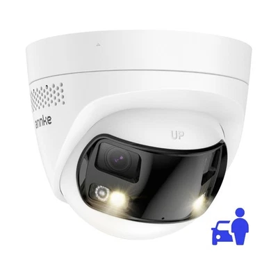 ANNKE 4K 8MP POE Cámara de Vigilancia Doble Objetivo Audio Bidireccional Visión Nocturna a Color