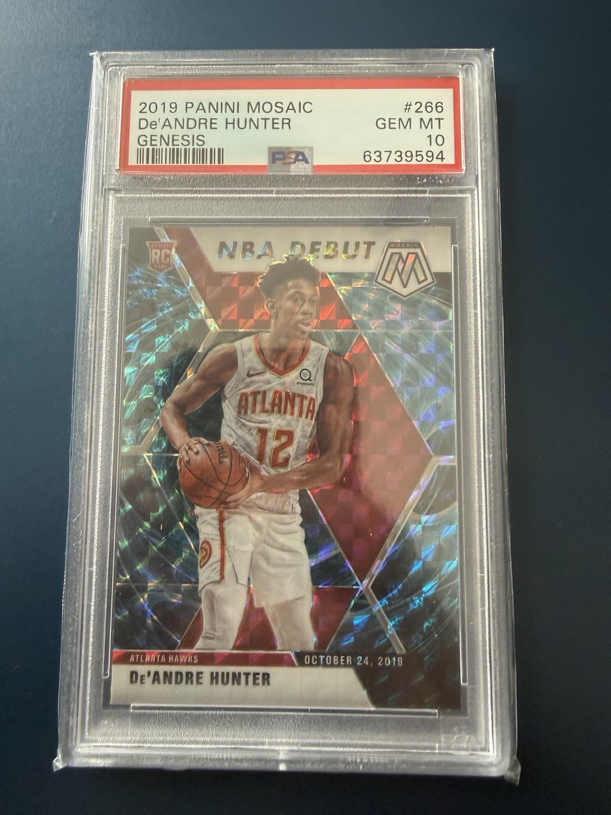 2019-20 Panini Mosaic - NBA Debut De'Andre Hunter #266 Genesis Prizm (RC) Ssp