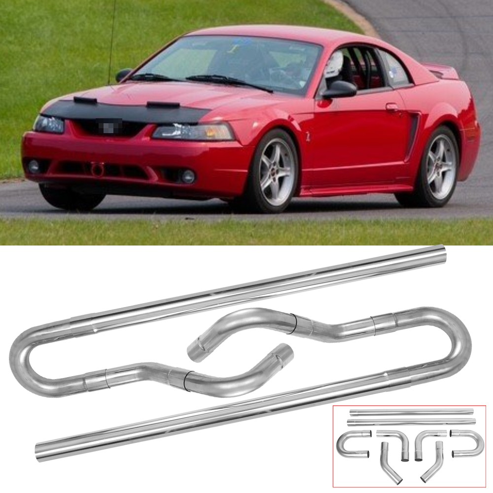 2.5” Exhaust Tubing Mandrel Bend Pipe U-Bend Tubing For Ford Mustang 3.8L 99-04