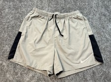 Nike Dri-FIT Men s Gray Athletic Running Shorts Drawstring Size Medium