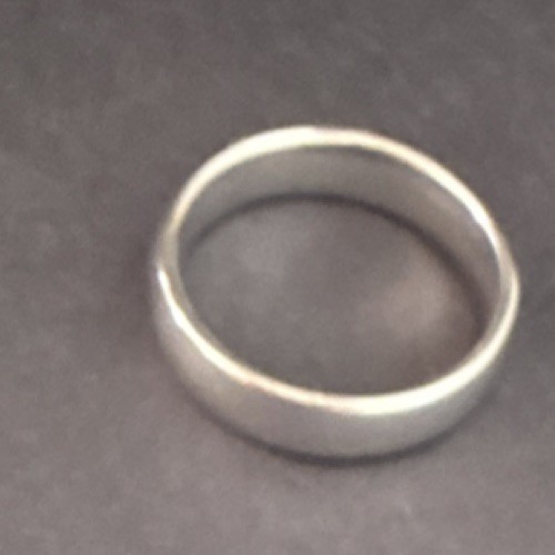 Silver Wedding/Anniversary Band Ring Unisex Adults No Stone (Men’s size 10)