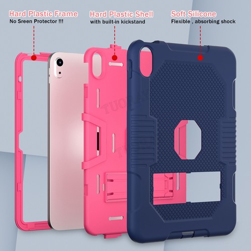 For iPad Air 11" 13" M3 2025 11th 10th 9th 8th Pro Mini Silikon Stand Cover Case - Picture 83 of 96
