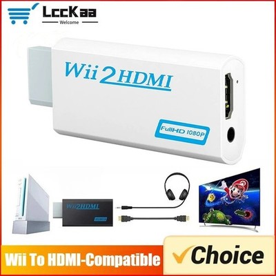 WII to HDMI Converter Connect Console Display Monitor Adapter, with 3.5mm Audio