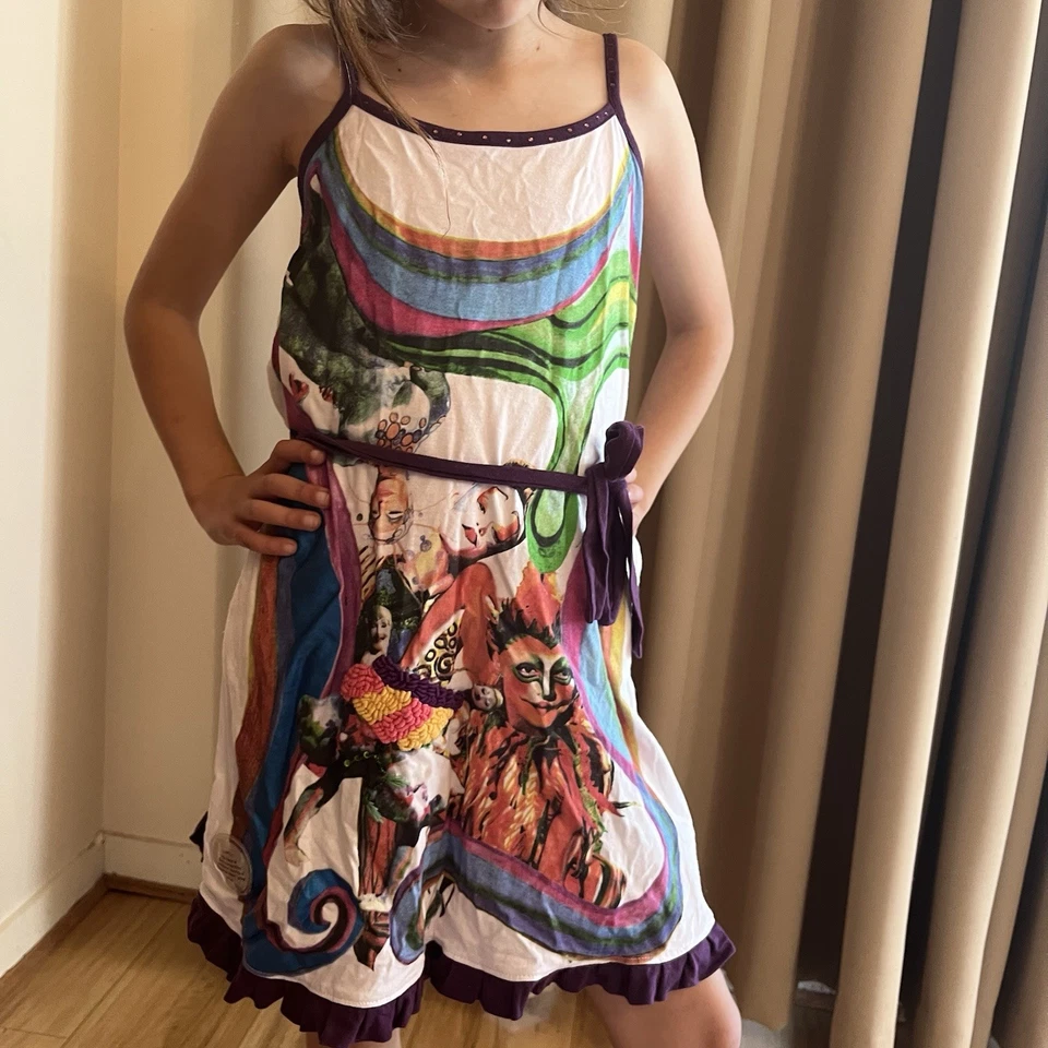 Cirque Du Soleil Desigual Dress / tunic - Size 9-10 Years Girls performer fabric - Image 3 of 4