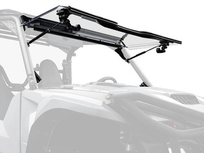 SuperATV Scratch Resistant Flip Windshield for Yamaha Wolverine X2/2021+