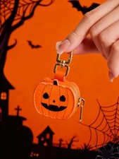 Halloween Pumpkin Coin Purse Keychain Mini Bag Cute Girls Gift Party Accessory
