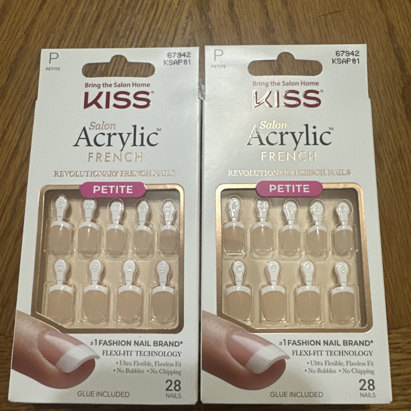 KISS Revolutionary French Nails PETITE LENGTH  #67942 Lot Of 2 (56 Nails)