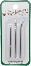 Speedy Stitcher(R) Replacement Needles 3/Pkg-Stainless Steel