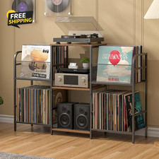 Record Player Stand with Vinyl Storage 350 Albums Turntable Record Holder