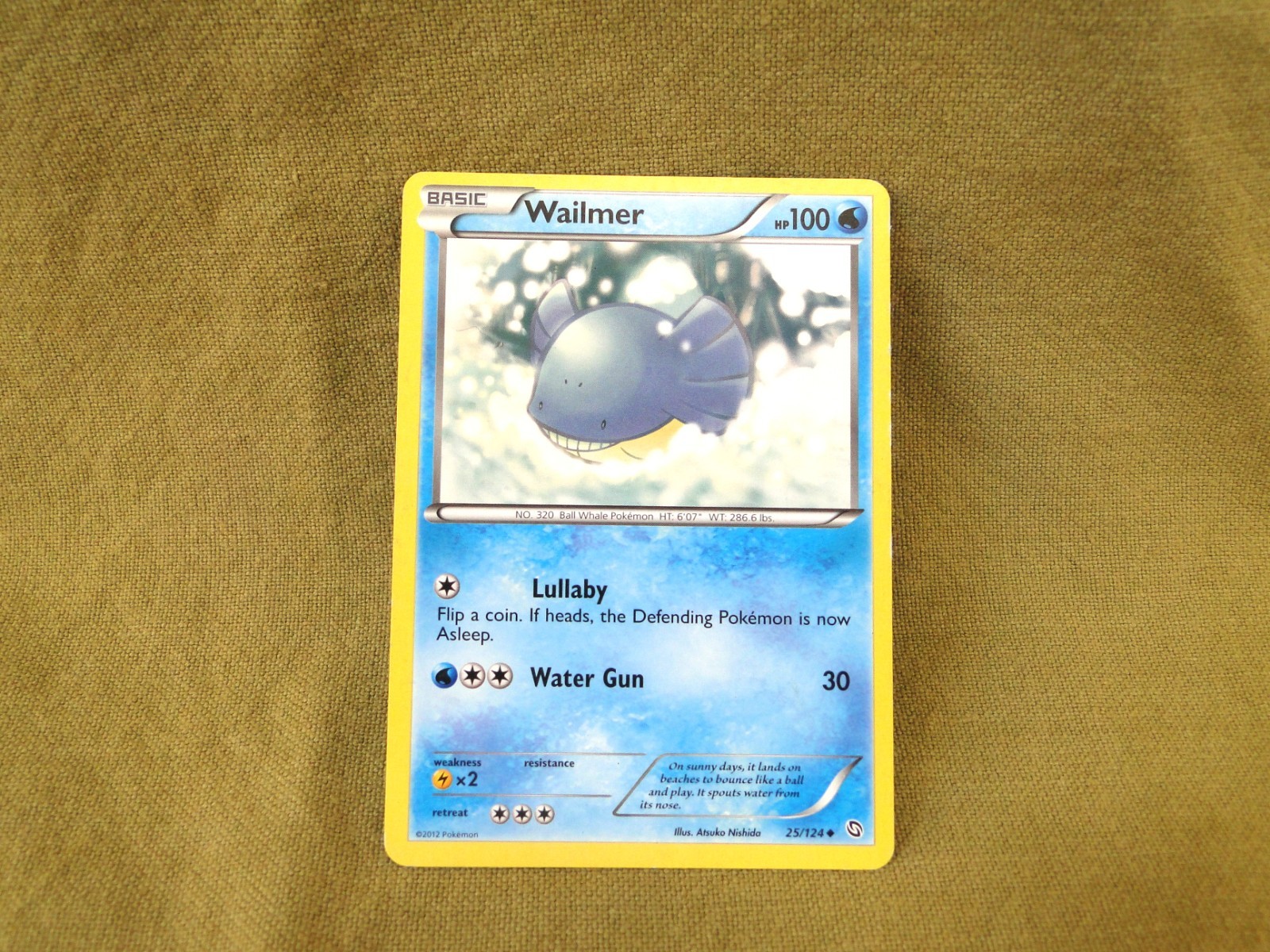 Pokemon Trading Card - Dragons Exalted: Wailmer 25/124