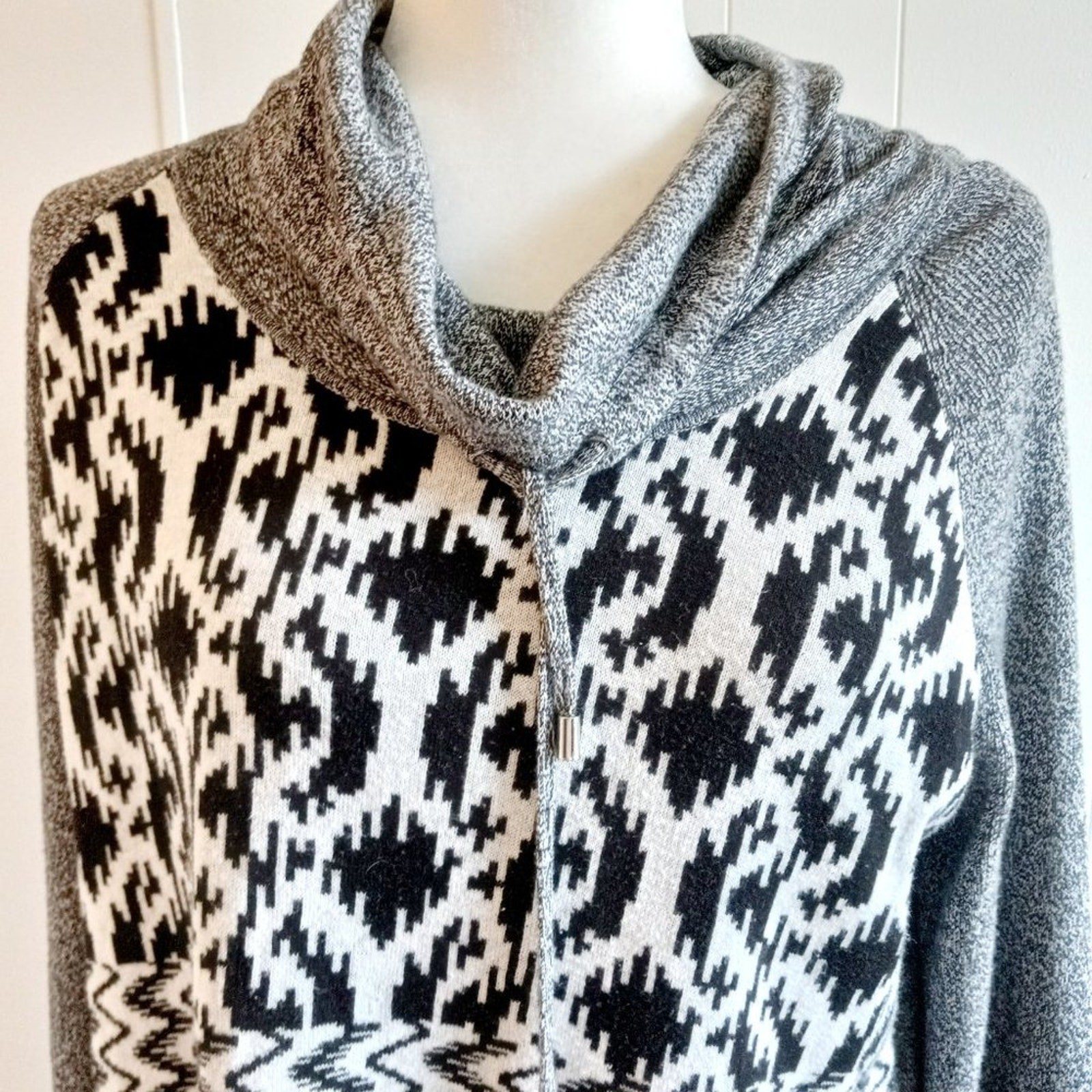 Ruby Rd. Drawstring Cowl Neck Sweater - image 2