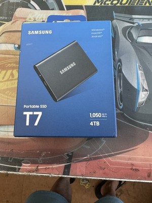 Samsung T7 4TB Portable SSD MU-PC4T0T USB 3.2 Gen 2 External NVMe Solid State Dr