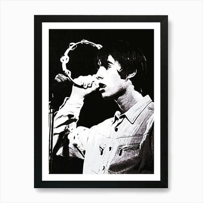 liam gallagher oasis britpop music  Framed Wall Art Poster Canvas Print Picture