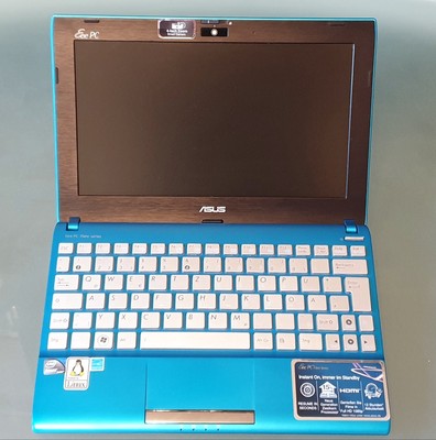 Asus Eee PC, Flare series, blau, sehr gut bis neuwertig. Linux Mint