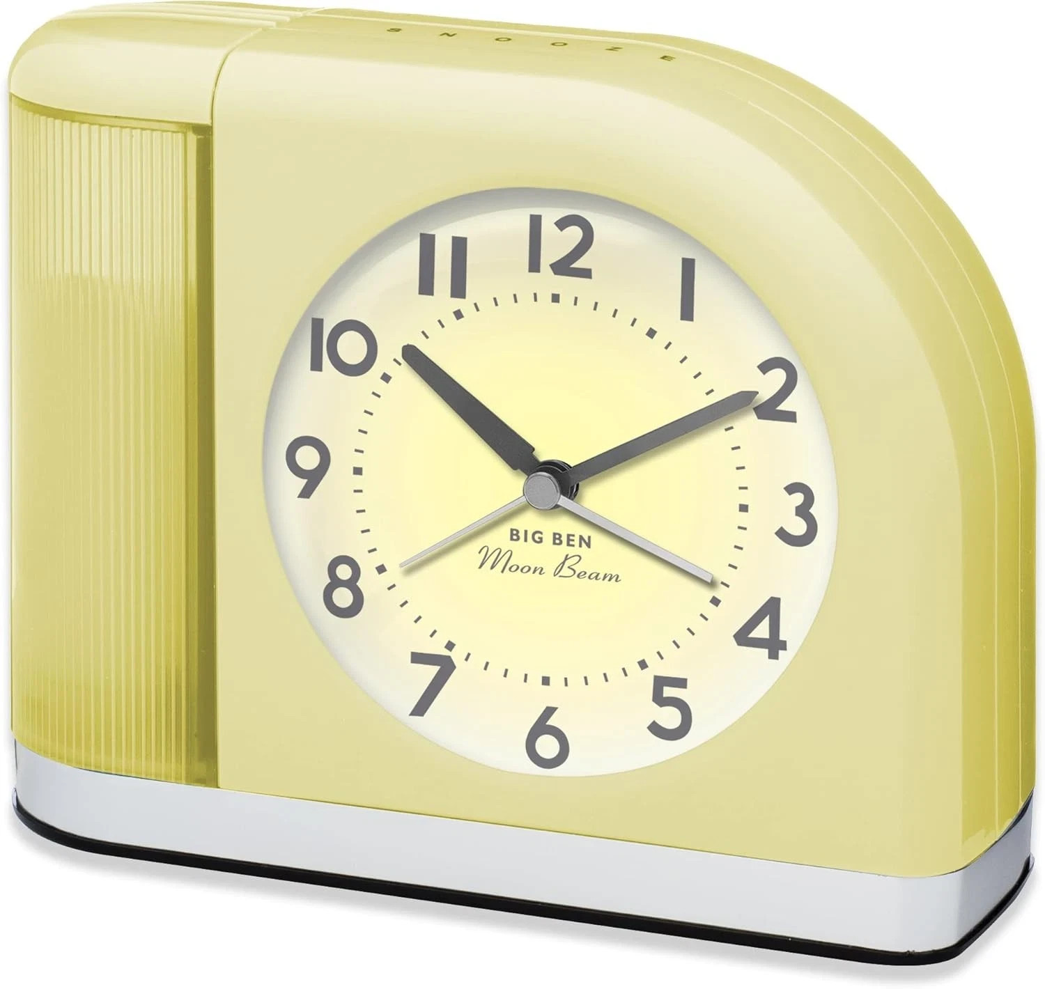 Westclox Big Ben Moon Beam Quartz Analog Alarm Clock Yellow w/USB 44000Y-defect