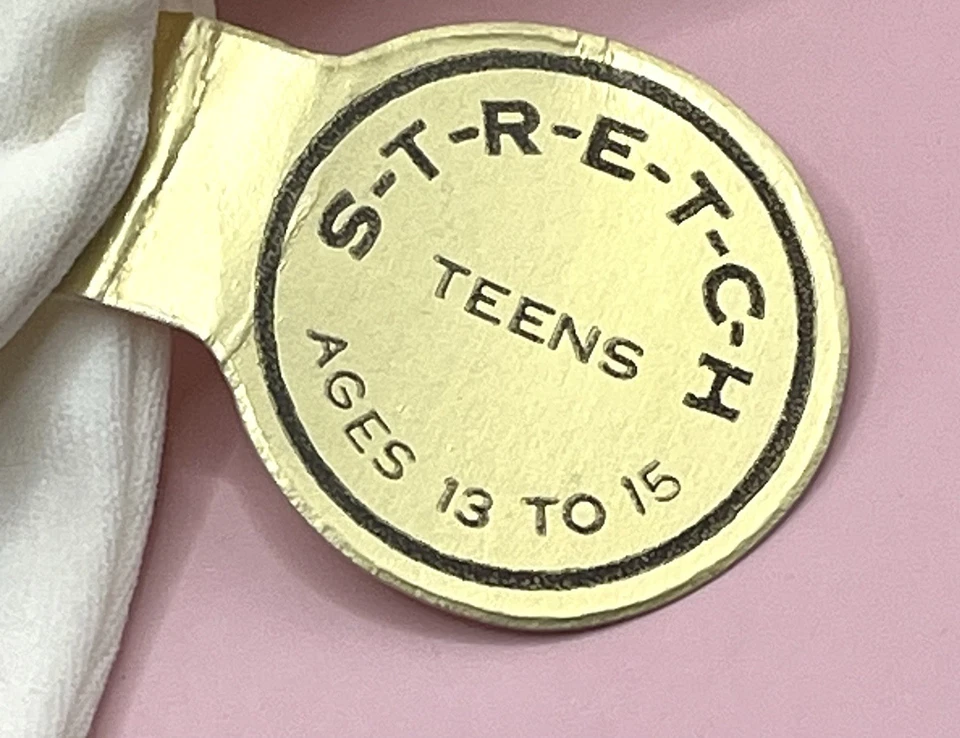 Par De Guantes De Colección Beige Hasta La Muñeca Años 60 Nuevos Con Etiqueta Edades 13-15 Foto 3 de 4