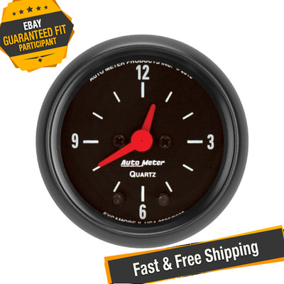 Auto Meter 2632 Z-Series 2-1/16'' Clock Gauge, 12 Hour