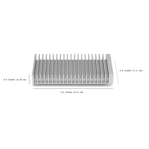 OWC Express 1M2 USB4 Portable NVMe M.2 External SSD Enclosure, Silver