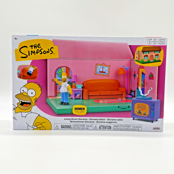 Simpsons Figur Homer Diorama Set Wohnzimmer TV Serie Display Cartoon Kult Serie-image