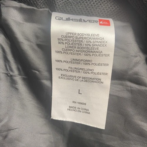 Quicksilver Sycamore Block Technical Snow Winter Jacket Large Gray Dry Flight image 15