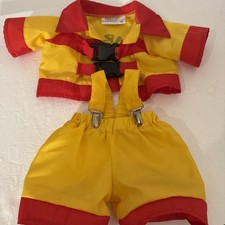 Build A Bear Yellow Red Firefighter Outfit-BAB