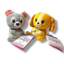 Disney Mini Mix Its Lady and the Tramp Plush Set of 2 Stuffed Toy New W/Tags