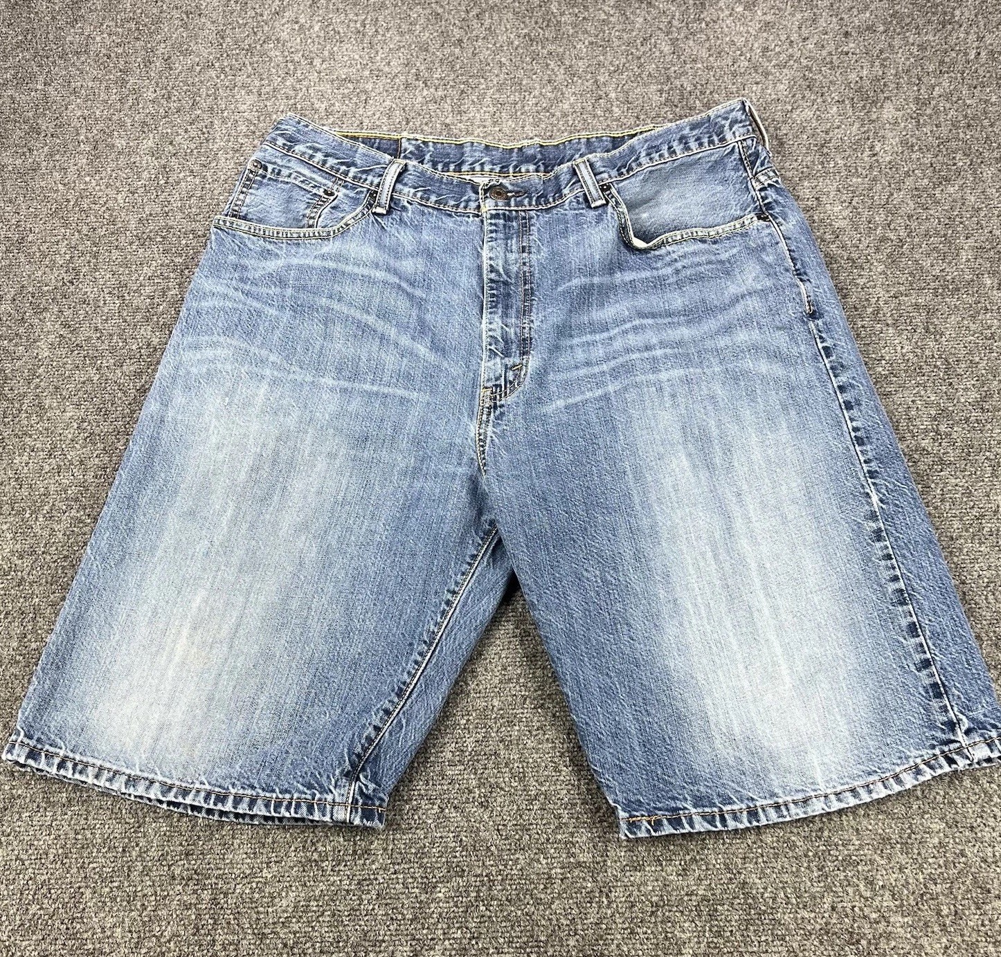 Levis 569 Shorts Men’s 38 Blue Loose Wide Baggy Jorts Hip Hop Y2K Wear