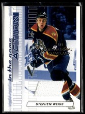 2003-04 In The Game Action Jerseys 1/1 convention Stephen Weiss 1/1 #M-119