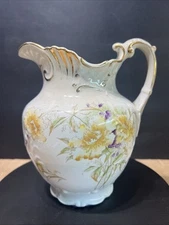 Vintage Alba China Bona Fama Melior Zona Aurea Decorative Pitcher