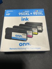 ONN 950XL 951XL Ink Cartridge Combo Pack Compatible with HP OfficeJet Pro 86