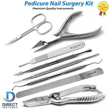Podiatry Manicure Pedicure Nail Surgery Kit Ingrown Nail Removal Instruments Set