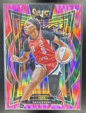 2025 Panini WNBA Select Dana Evans Concourse Pink Flash Prizms #1 Aces
