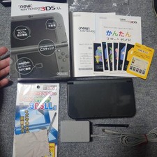 New Nintendo 3DS XL Metallic Black Console with Box Stylus and Charger 23