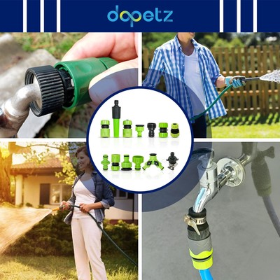 Set 2 Connettori Per Tubo Da Giardino 3/4 Pollice - Adattatore Maschio E Femmina In Plastica ABS - Raccordo Rapido Per Rubinetti E Pistole A Spruzzo - 5