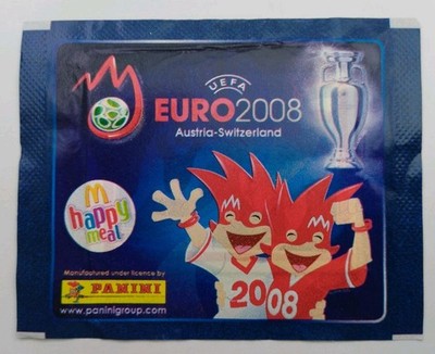 SEHR SELTENER PANINI FUSS NEU EXTRA SCHWEIZER EURO 2008 PAKET TUTE SOBRE MCDONALD'S 