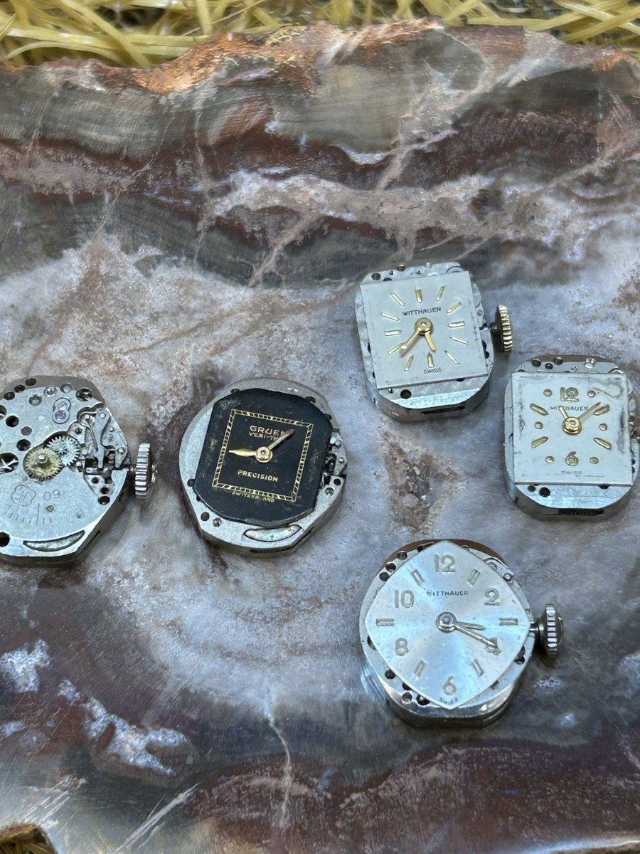 Vintage Lot Of 5 Ladies Mechanical Watch Movements. All  display picture 3