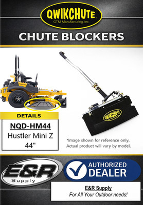 Qwikchute Chute Blocker for Hustler Mini Z   44'' Deck    quickchute     NQD-HM44