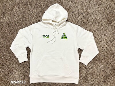 PALACE ADIDAS Y-3 LOGO HOODIE TRI-FERG WHITE HT3754 - Main Image