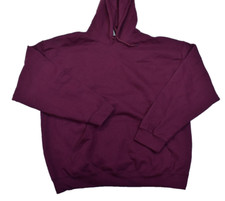 Gildan Heavy Blend Blank Fleece Classic Fit Plain Pullover Hoodie Maroon Mens XL