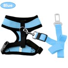 Adjustable Cat Puppy Soft Mesh Vest Dog Harness Braces&Car Seat Belt Leash Lead