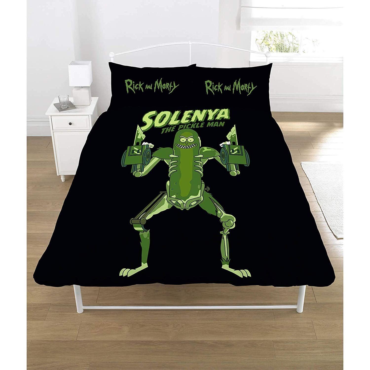 Rick and Morty  'Pickle Rick' Double Duvet Cover Reversible Tv Series Bedding